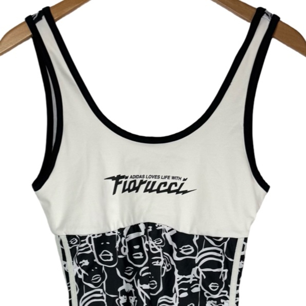 Adidas Originals Womens X
Fiorucci Jumpsuit Multi Face Print Running Workout - Picture 3 of 11